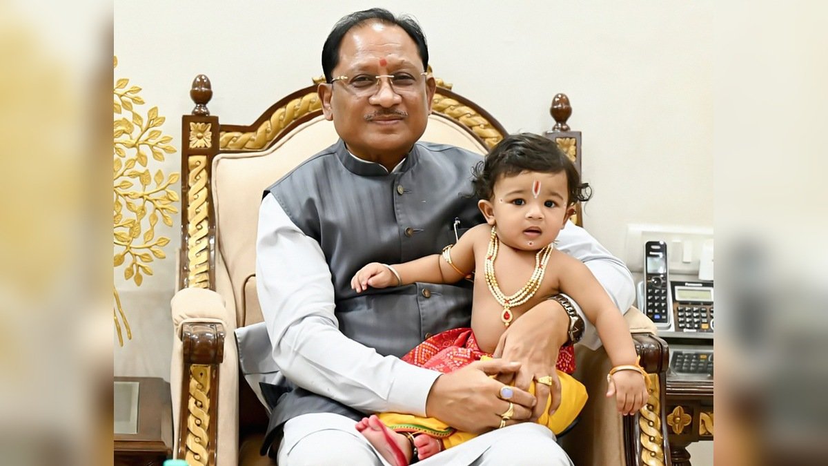 ‘Joy Filled the Heart’: CM Vishnu Deo Sai’s Kanha Moment Brings Janmashtami Warmth to Public Life