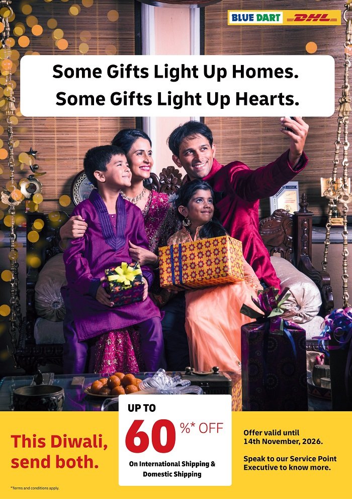 DHL Express India Adds a Touch of Yellow to Diwali with Festive Discounts of up to 60% on Shipments