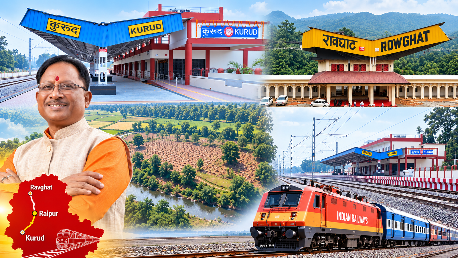Rail Connectivity to Reach Rowghat for First Time Since Independence, Marking Historic Milestone for Chhattisgarh: CM Vishnu Deo Sai
