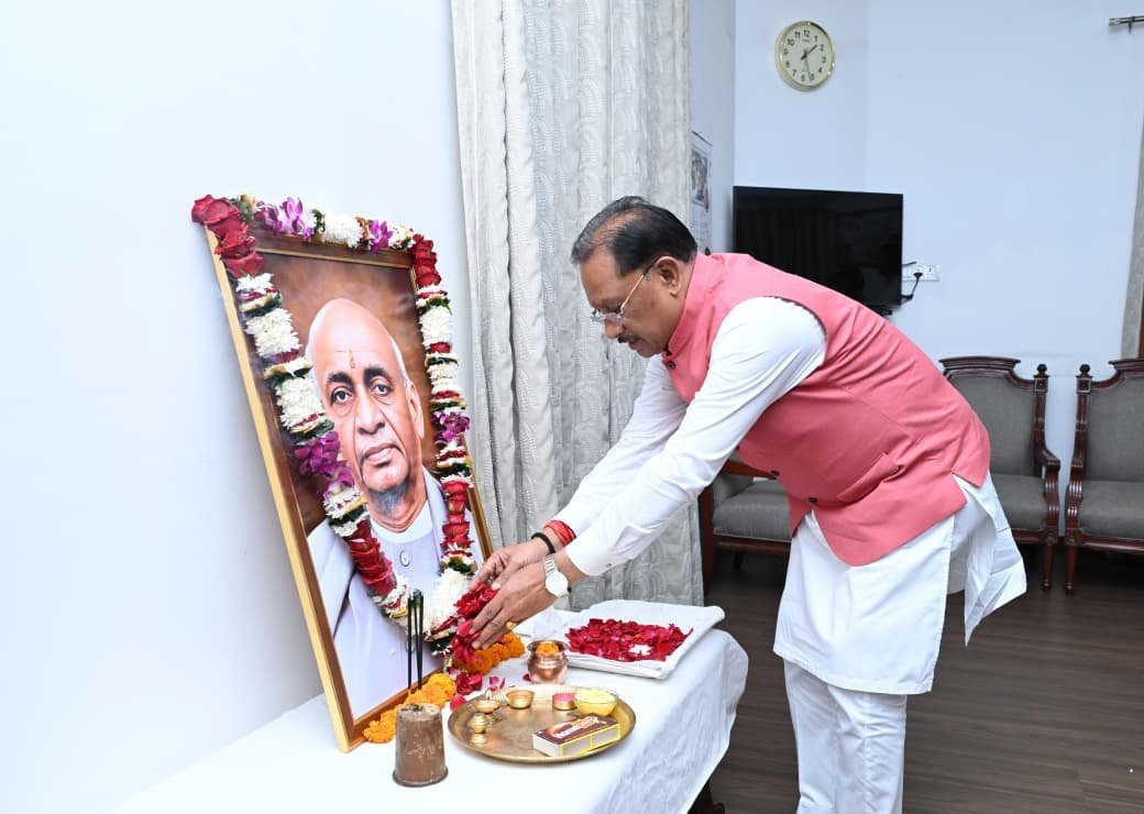 Sardar Patel’s Vision of Unity Continues to Inspire Nation-Building: CM Vishnu Deo Sai