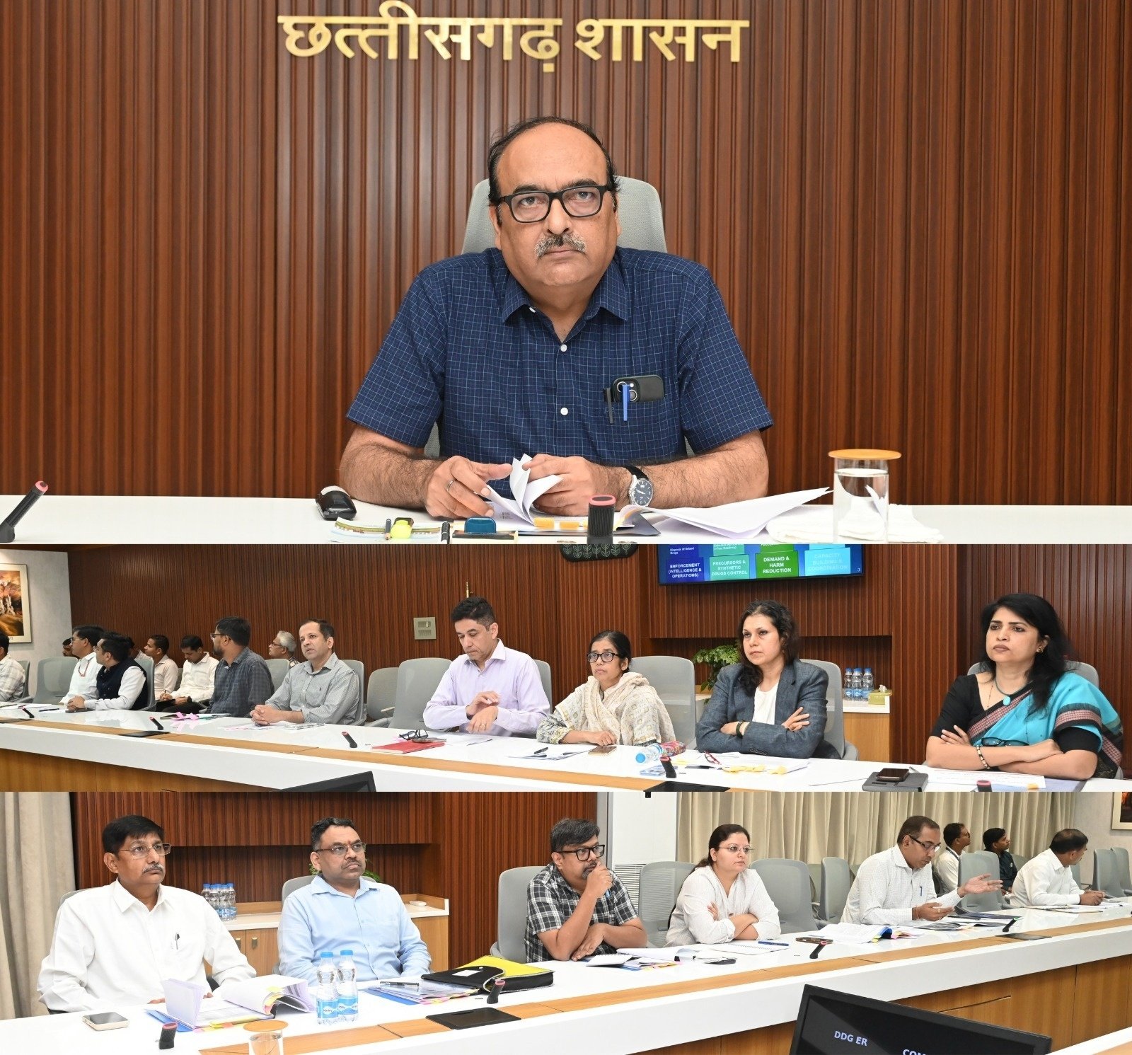 Chhattisgarh Chief Secretary Vikas Sheel Orders Comprehensive Roadmap to Combat Drug Trafficking and Substance Abuse