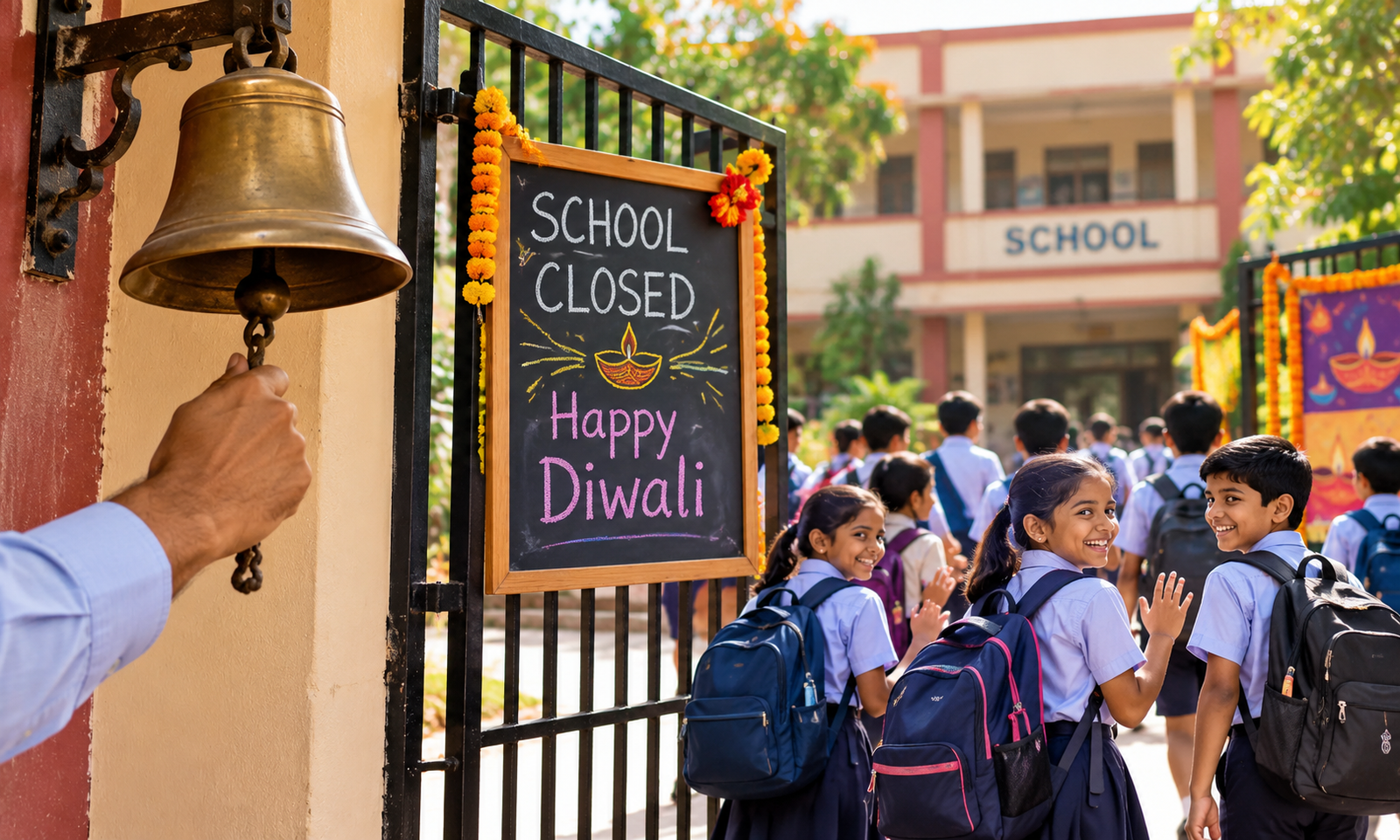 Diwali Holidays Extended to Six Days in Chhattisgarh; School Education Department Issues Revised Order