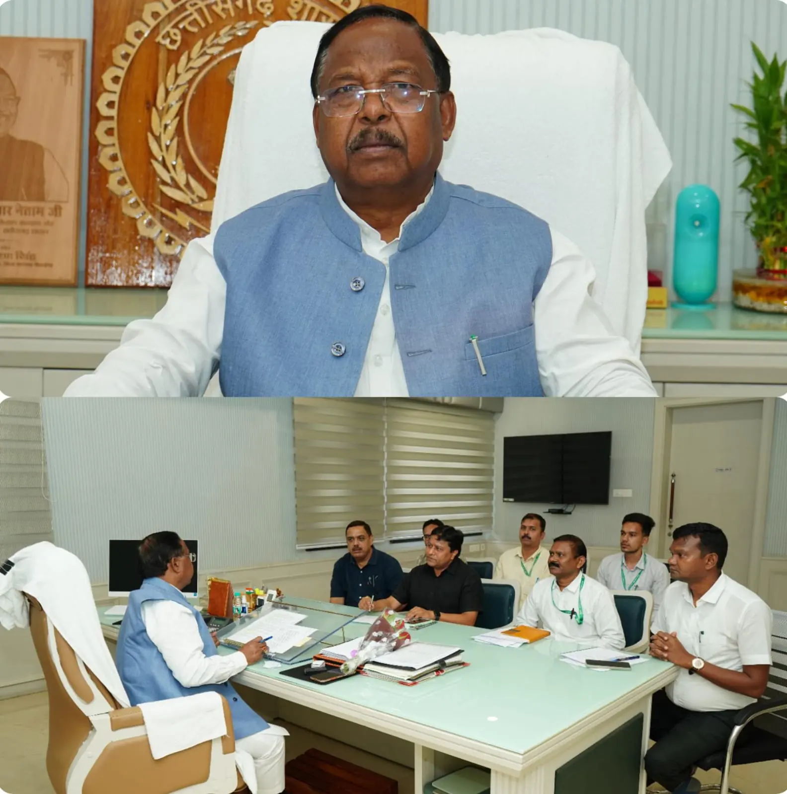 Chhattisgarh Agriculture Minister Ramvichar Netam Orders Crop Insurance Payouts Within Three Working Days, 8,444 Farmers to Receive ₹3.8 Crore
