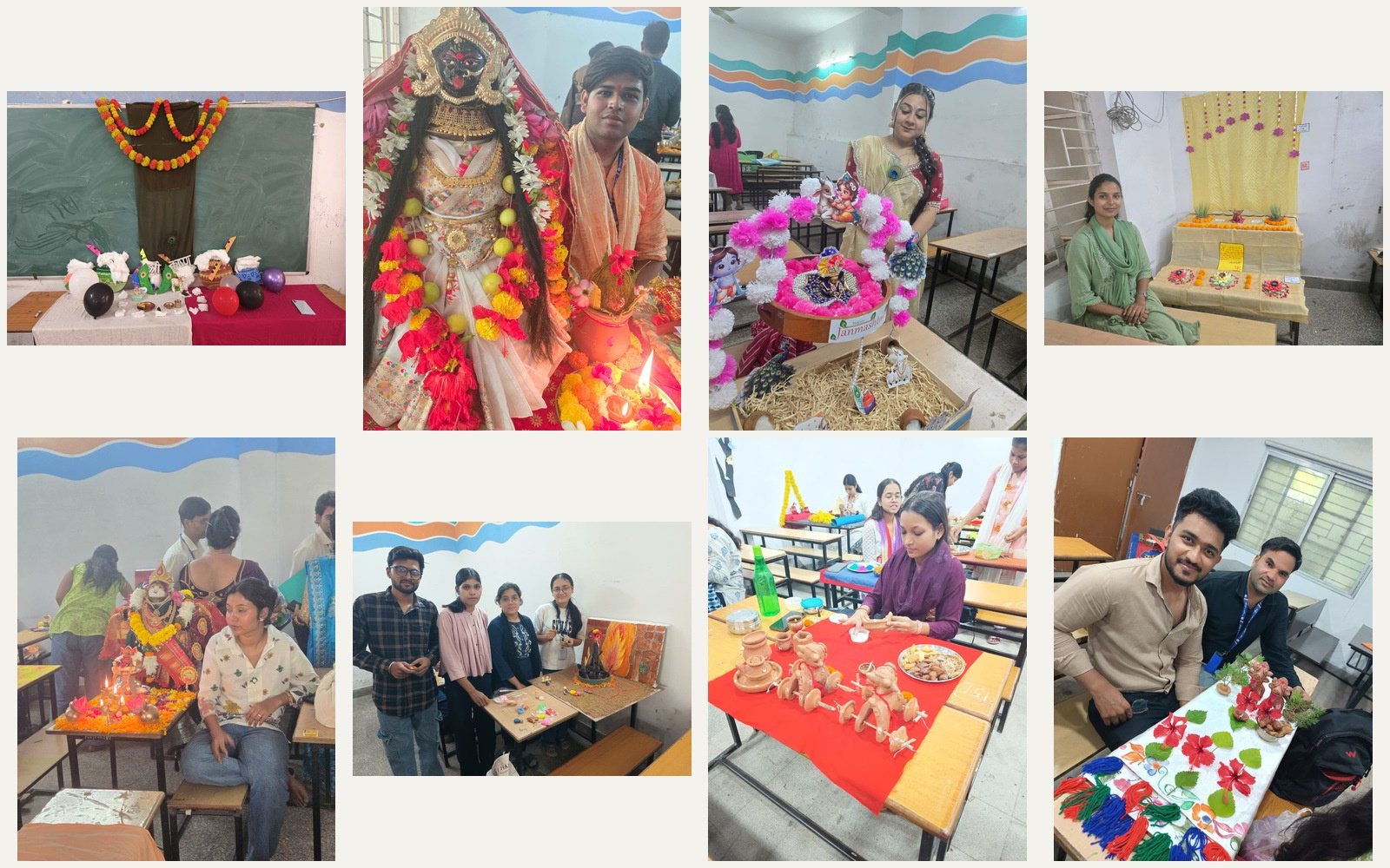 Creativity Meets Devotion as Pragati College Students Bring Goddess Durga and Lord Krishna to Life at JAZZ-2026