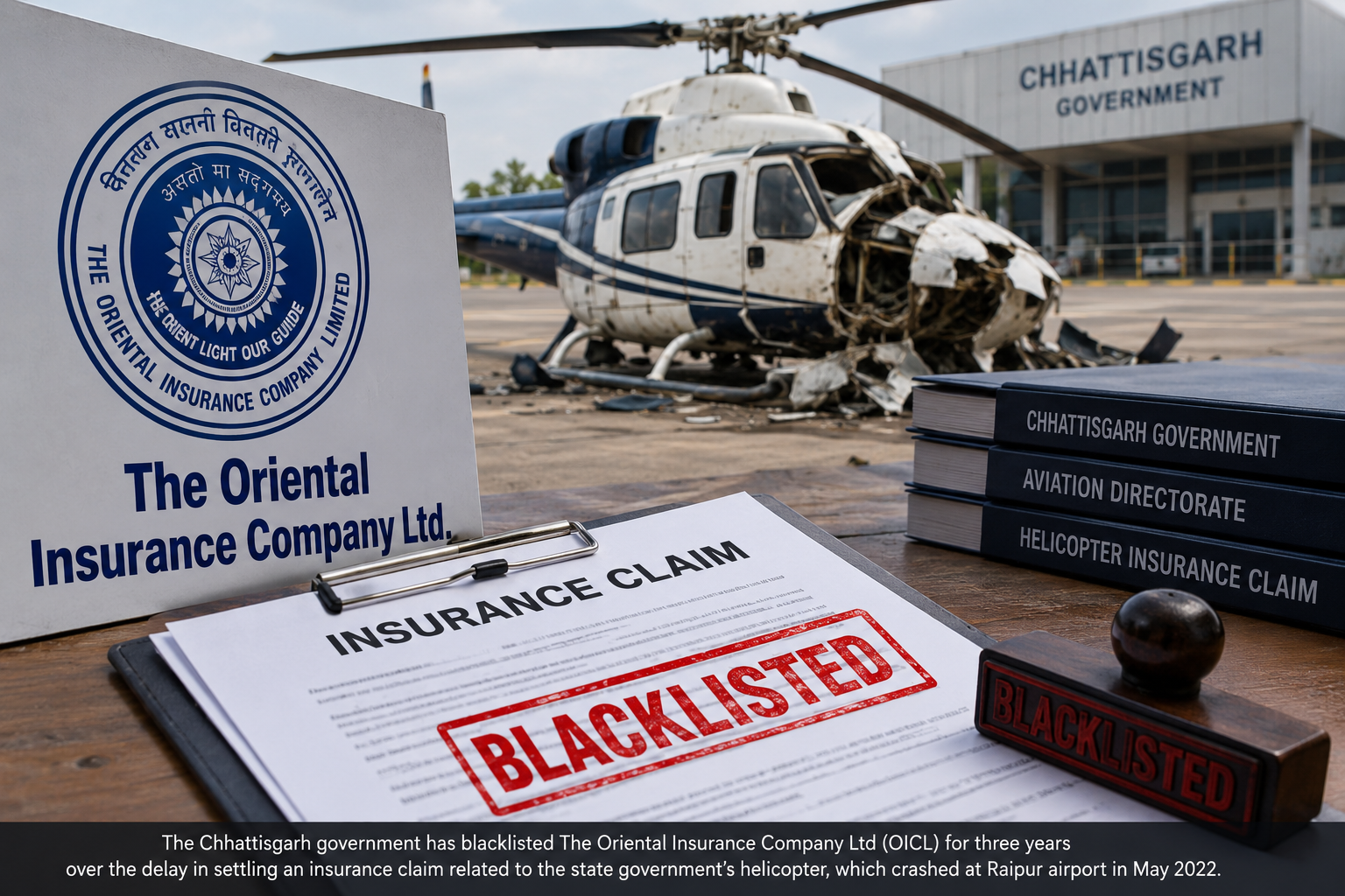 Oriental Insurance Blacklisted for Three Years Over Delay in State Helicopter Claim
